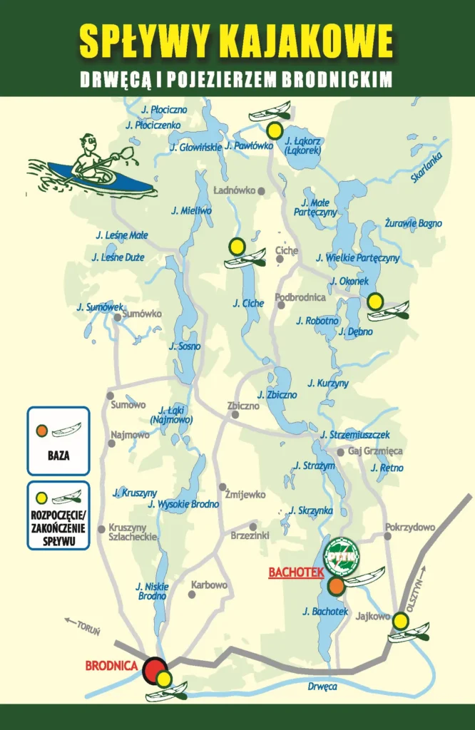Spływy Kajakowe - Mapa